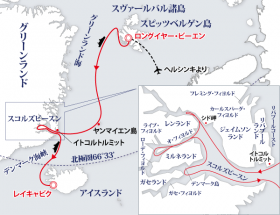 北極4島：スピッツベルゲン島、ヤンマイエン島、グリーンランドとアイスランド探検クルーズ18日間