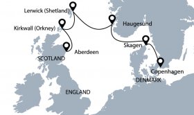 北海のヴァイキングの足跡を辿る探検クルーズ6日間
