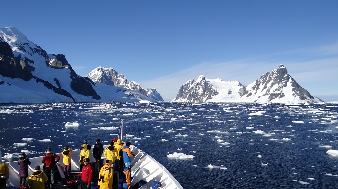 船上からの風景／南極観光