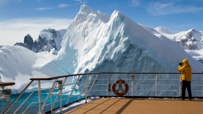 船上からの風景／南極観光