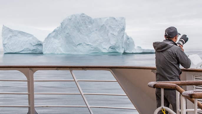 船上からの景色／北極クルーズ