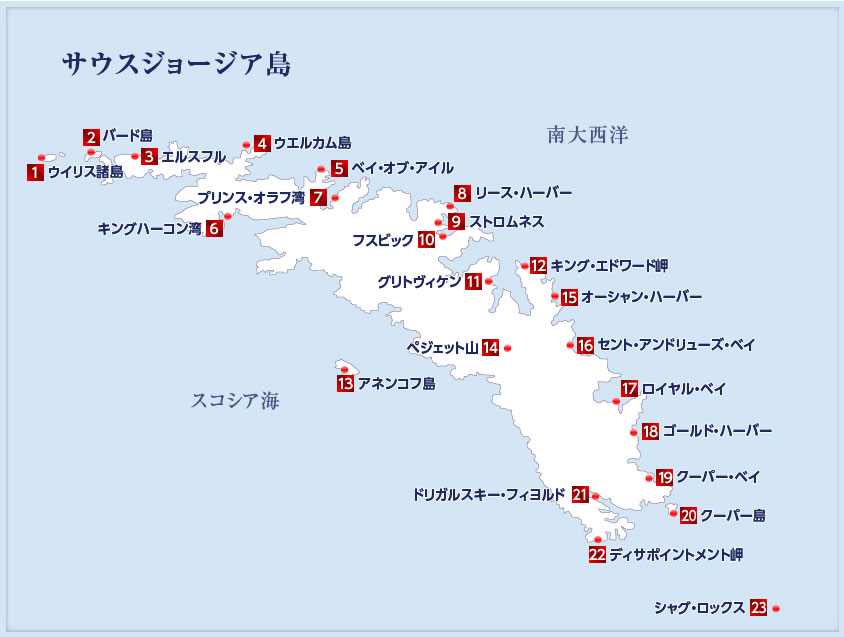 サウスジョージア島 南極旅行 北極旅行のクルーズ ツアー 株 クルーズライフ