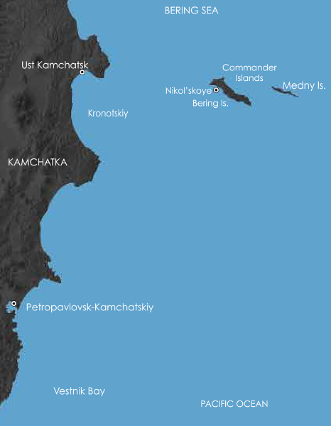 コマンドルスキー諸島 北極旅行のクルーズ ツアー 観光専門店 株 クルーズライフ