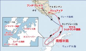 南極エクスプレス10日間：往路クルーズ、復路飛行機