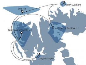 スヴァールバル諸島探検クルーズ8日間