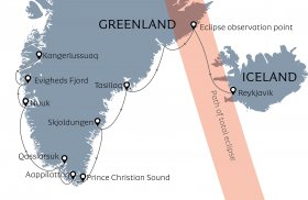 皆既日食：グリーンランド探検クルーズ13日間