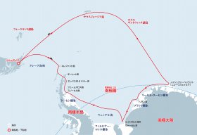 遠隔のウェッデル海探検クルーズ28日間