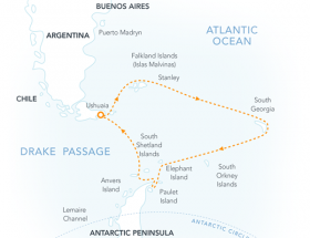 フォークランド諸島とサウスジョージア島、南極クルーズ20日間