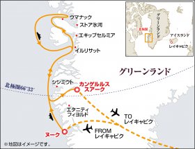 西グリーンランド探検クルーズ11日間｜北行き