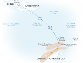 フライ&クルーズ：南極探検9日間