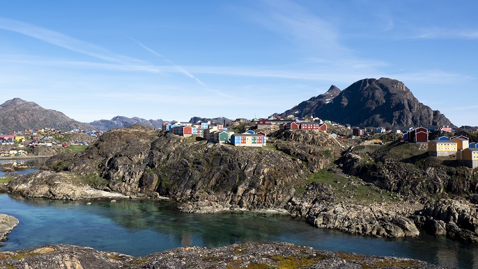 集落の風景／グリーンランド旅行