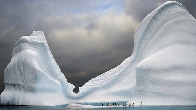 巨大な氷山_南極旅行
