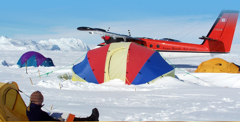 南極点でのキャンプ（ SOUTH POLE CAMP ）